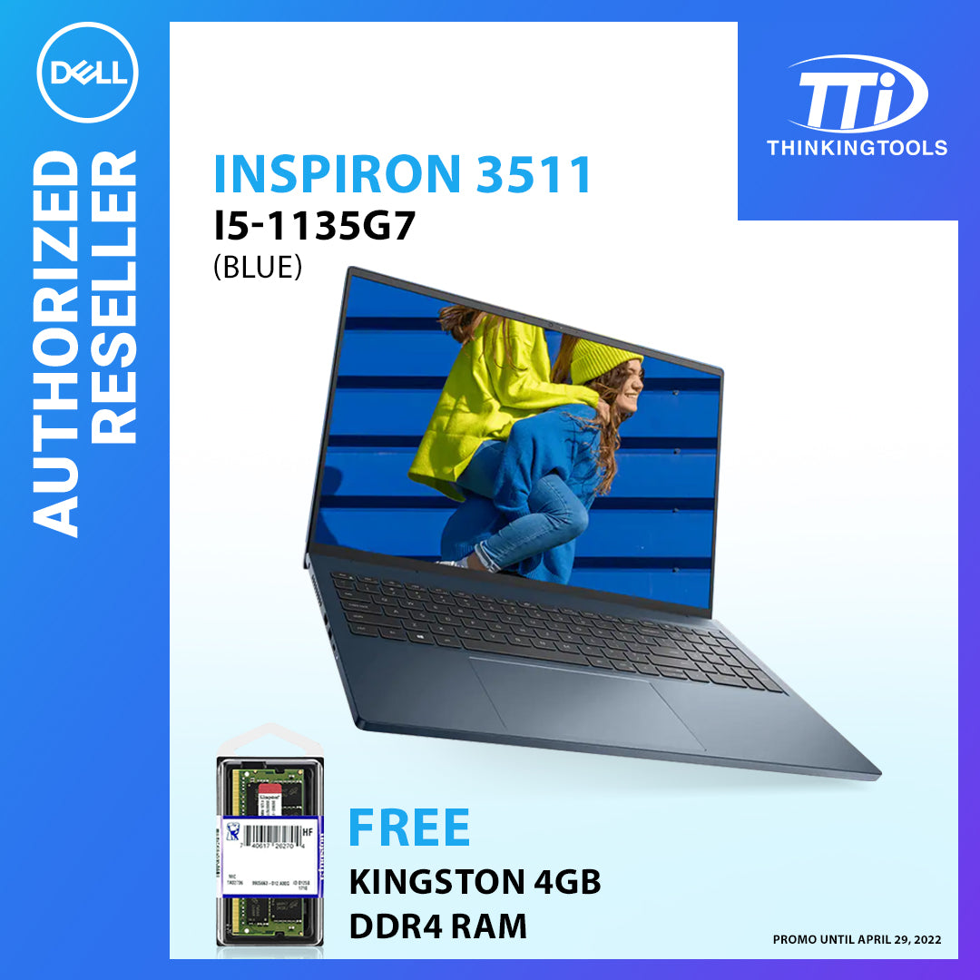 DELL INSPIRON 3511 INTEL CORE I5-1135G7/4GB/512GB NVME/15.6/W11H/OFC21HS/2YR (BLK)