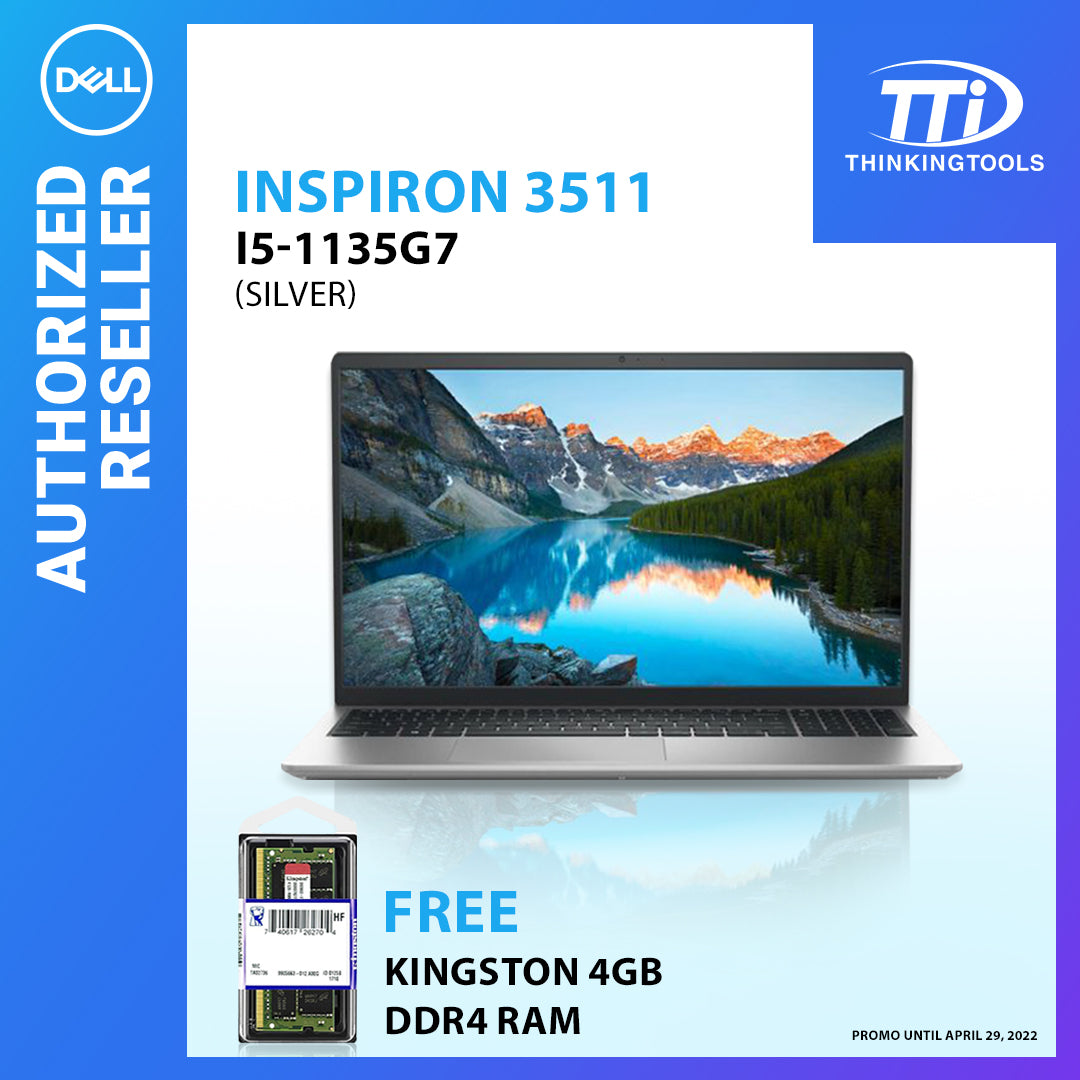 DELL INSPIRON 3511 INTEL CORE I5-1135G7/4GB/512GB NVME/15.6/W11H/OFC21HS/2YR (BLK)