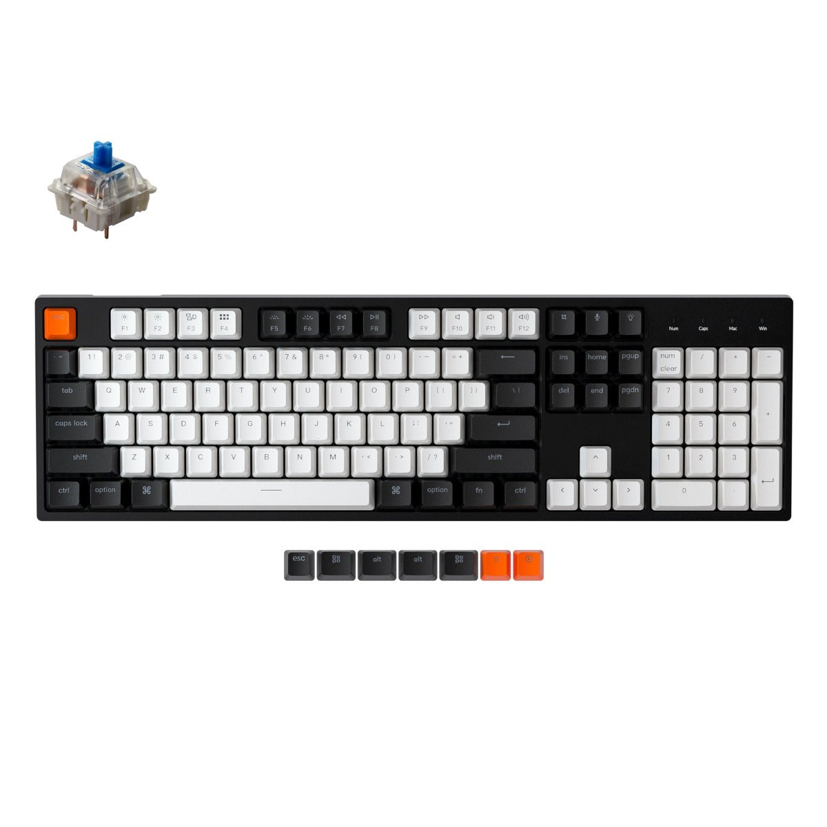 KEYCHRON C2 RGB WIRED MECHANICAL KEYBOARD (HOT SWAPPABLE)