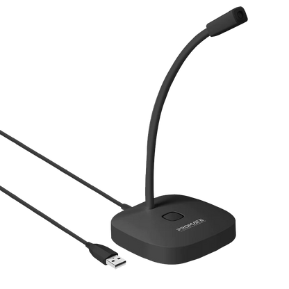 PROMATE PROMIC-1 OMNI-DIRECTIONAL MIC W/ FLEXIBLE GOOSENECK BLACK (USB/1.3M)