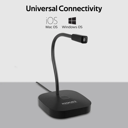 PROMATE PROMIC-1 OMNI-DIRECTIONAL MIC W/ FLEXIBLE GOOSENECK BLACK (USB/1.3M)