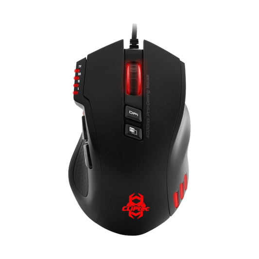 CLIPTEC STENACO 40000DPI RGB GAMING MOUSE (BLACK)