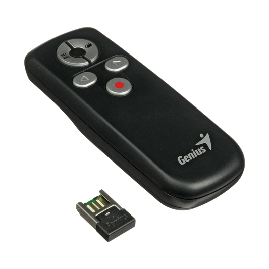GENIUS WIRELESS PRESENTER MEDIA POINTER 100 (RED LASER)