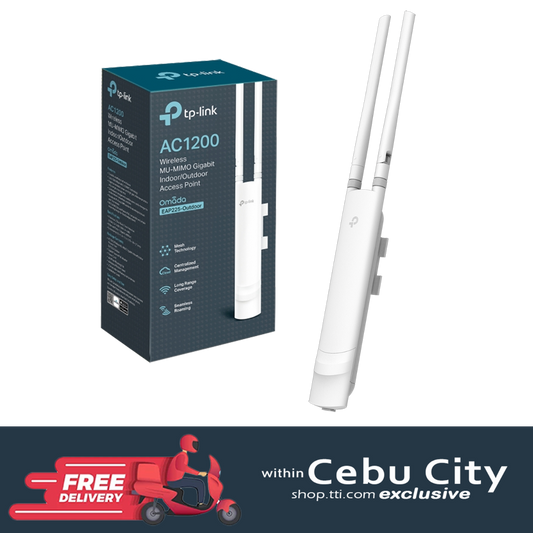 TPLINK OMADA EAP225-OUTDOOR AC1200 WIRELESS MU-MIMO GIGABIT INDOOR/OUTDOOR ACCESS POINT