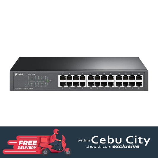 TPLINK SF1024D 24PORT 10/100 RACKMOUNT SWITCH
