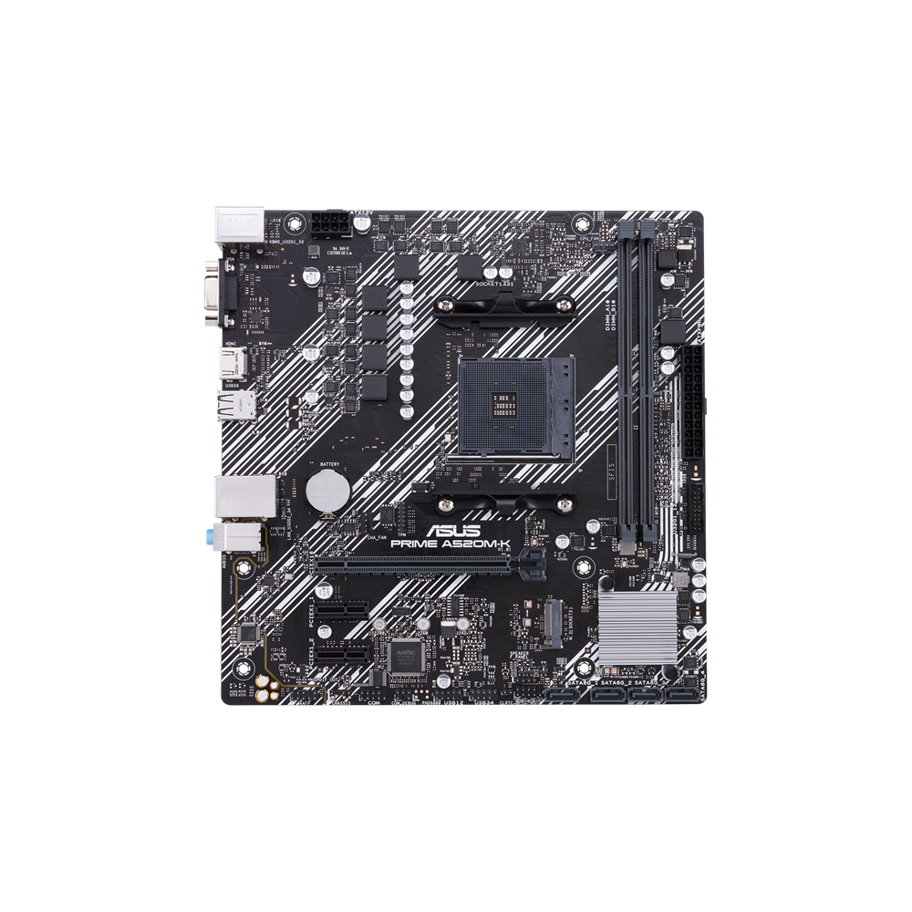 ASUS PRIME A520M-K 2DDR4 M.2 MOTHERBOARD (DB15, HDMI)