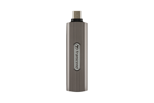 TRANSCEND 1TB ESD330C USB 3.2 RETRACTABLE TYPE-C 1000MB/S PORTABLE SSD (TS1TESD330C) GRAY