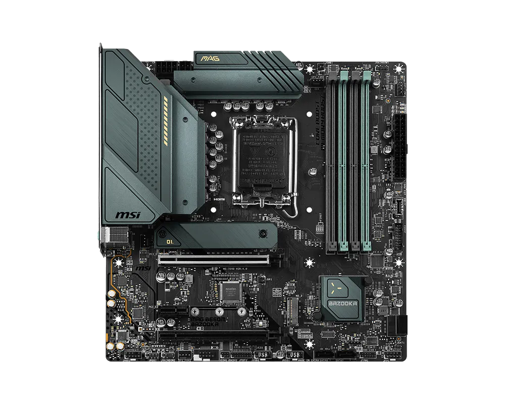 MSI MAG B660M BAZOOKA 4DDR4 2XM.2 MOTHERBOARD (HDMI, DP)