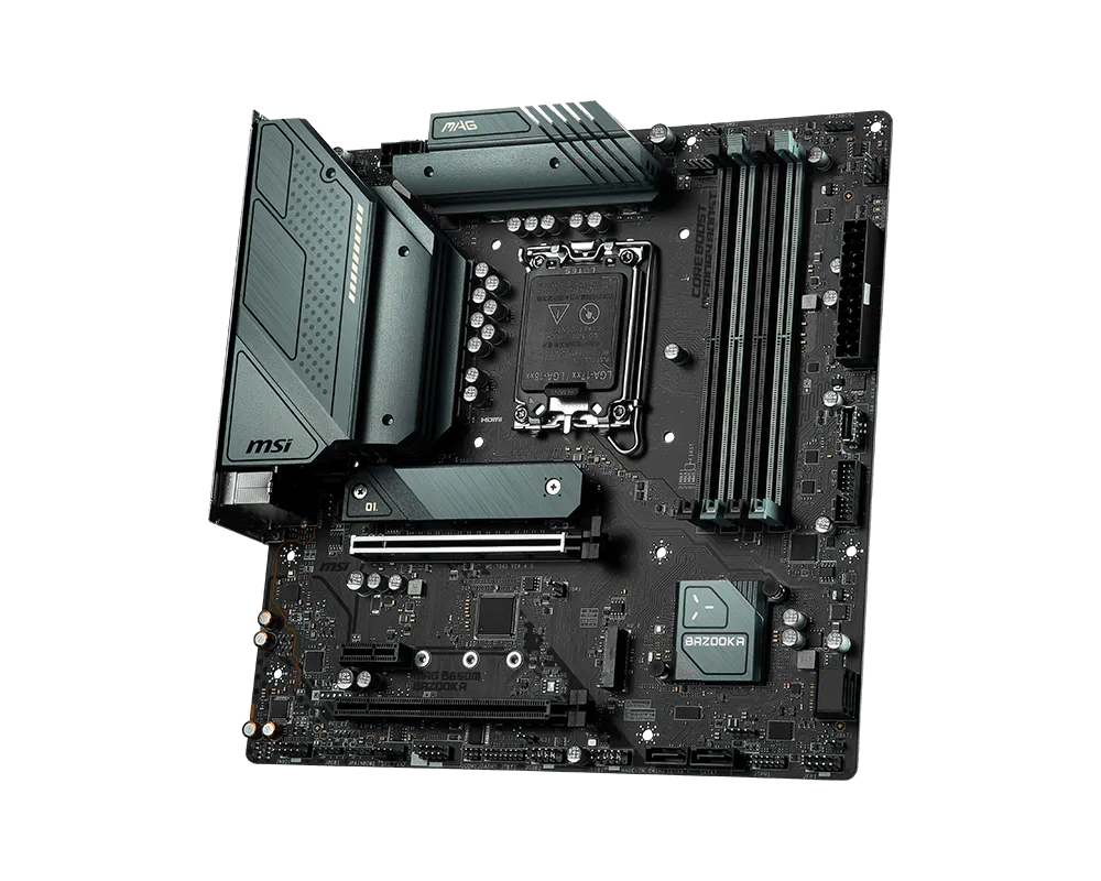 MSI MAG B660M BAZOOKA 4DDR4 2XM.2 MOTHERBOARD (HDMI, DP)