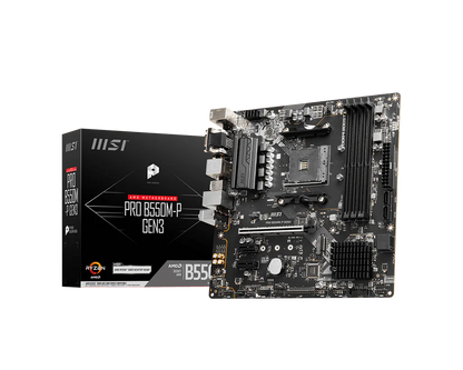 MSI PRO B550M-P GEN3 4DDR4 M.2 MOTHERBOARD (DB15, DVI, HDMI)