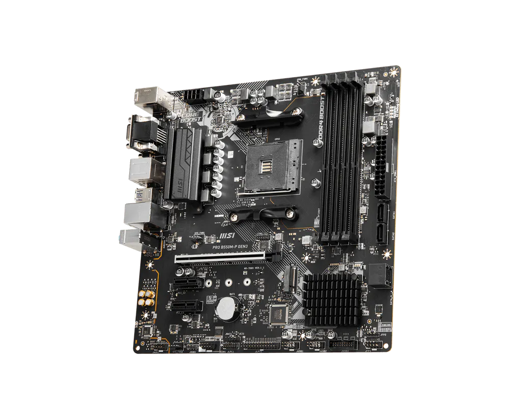 MSI PRO B550M-P GEN3 4DDR4 M.2 MOTHERBOARD (DB15, DVI, HDMI)