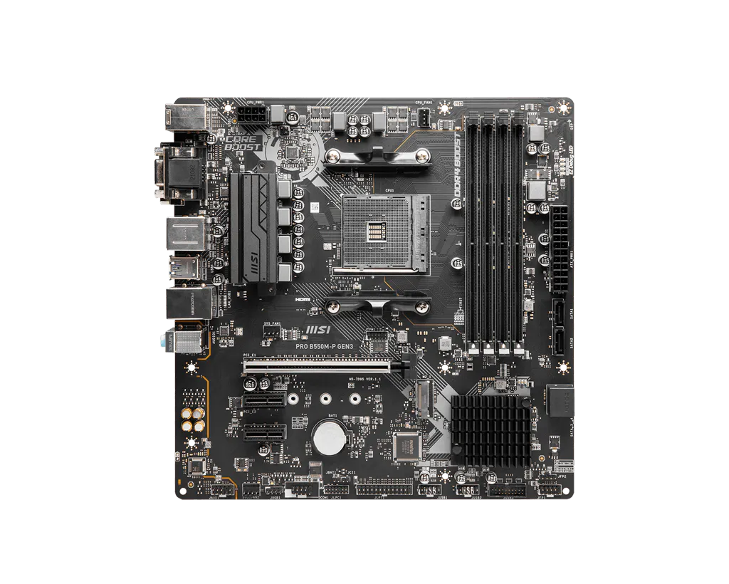 MSI PRO B550M-P GEN3 4DDR4 M.2 MOTHERBOARD (DB15, DVI, HDMI)