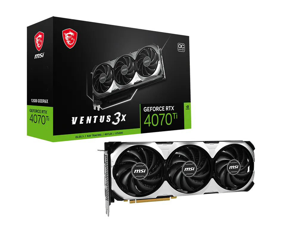 MSI RTX 4070TI 12G 192BIT GDDR6X VENTUS 3X OC (HDMI, 3XDP)