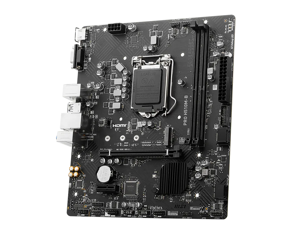 MSI PRO H510M-B 2DDR4 M.2 MOTHERBOARD (DB15, HDMI)