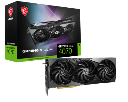 MSI RTX 4070 12G 192BIT GDDR6X GAMING X SLIM (HDMI, 3XDP)