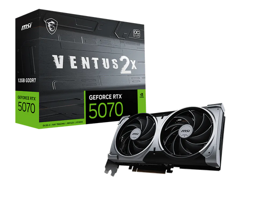 MSI RTX 5070 12GB 192BIT GDDR7 VENTUS 2X OC (HDMI, 3XDP)