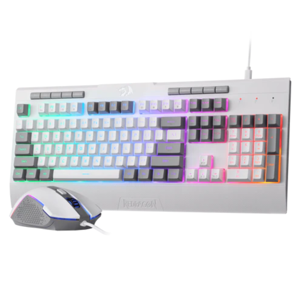 REDRAGON S151W WIRED GAMING SET (KEYBOARD+MOUSE) (WHITE)