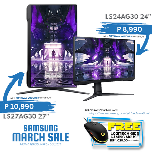 SAMSUNG FHD LED GAMING MONITOR 144HZ WLMNT (HDMI, DP)