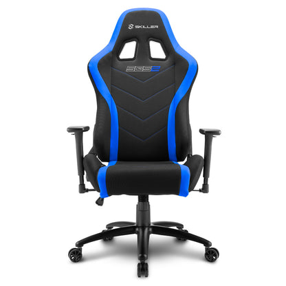 SHARKOON SKILLER SGS2 GAMING CHAIR W/ HEADREST & LUMBAR CUSHION (BLUE)