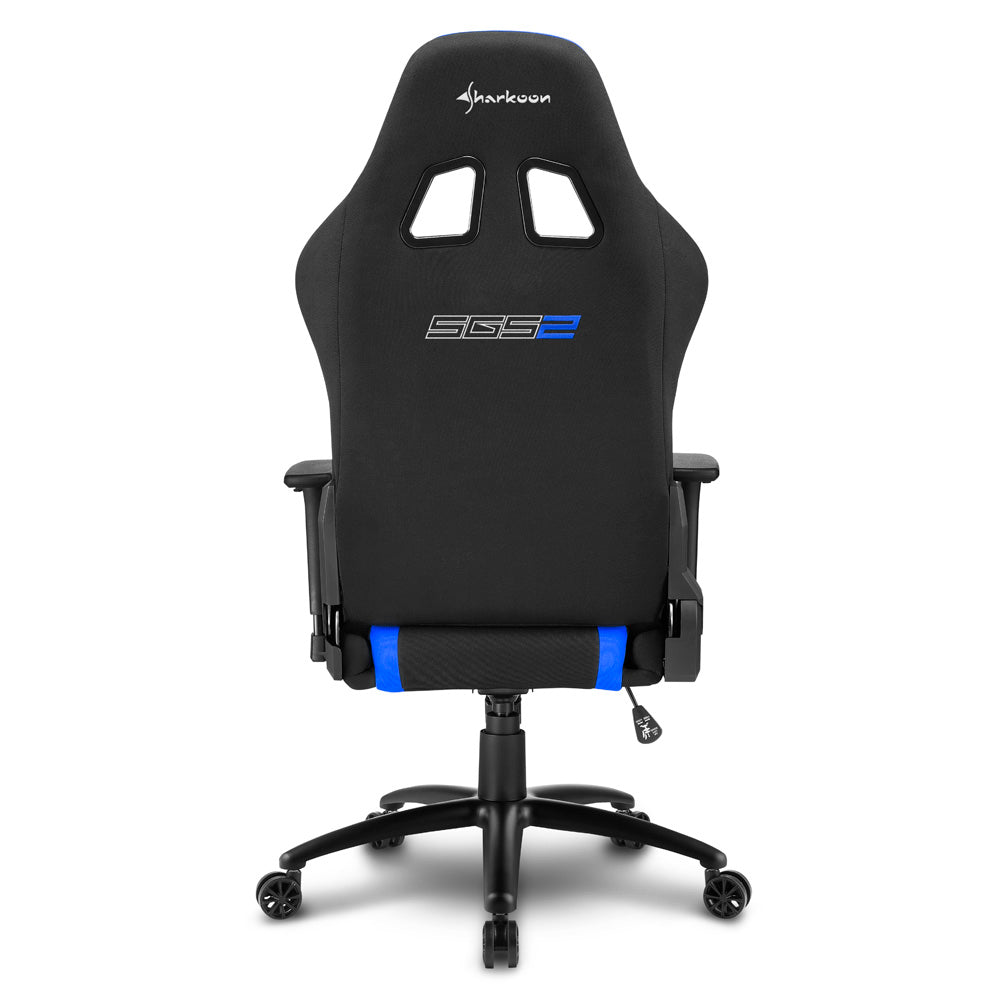 SHARKOON SKILLER SGS2 GAMING CHAIR W/ HEADREST & LUMBAR CUSHION (BLUE)