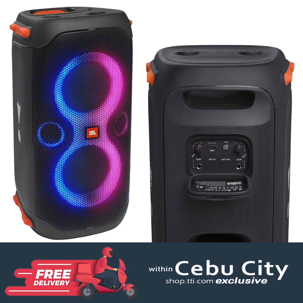 JBL PARTYBOX 110 PORTABLE BLUETOOTH SPEAKER (BLACK)
