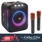 JBL PARTYBOX ENCORE PORTABLE BLUETOOTH SPEAKER W/ 2 WIRELESS MIC (BLACK)