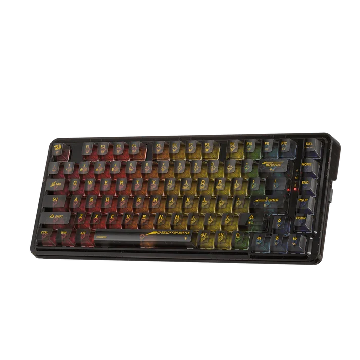 REDRAGON ELF PRO RGB WIRELESS MECHANICAL GAMING KEYBOARD (CRYSTAL SWITCH/SWAPPBL)