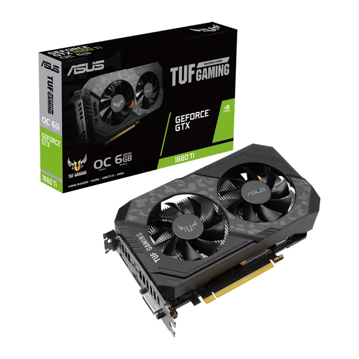 ASUS GTX 1660TI 6144MB 192BIT GDDR6 TUF-O6G-EVO-GAMING (DVI, 2XHDMI, DP)