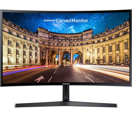 SAMSUNG LC24F390FHEXXP 23.6" WIDE PLS FHD LED CURVED MONITOR WLMNT (DB15, HDMI)