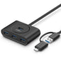 UGREEN 4PORT USB3.0 HUB W/ TYPE-C ADAPTER