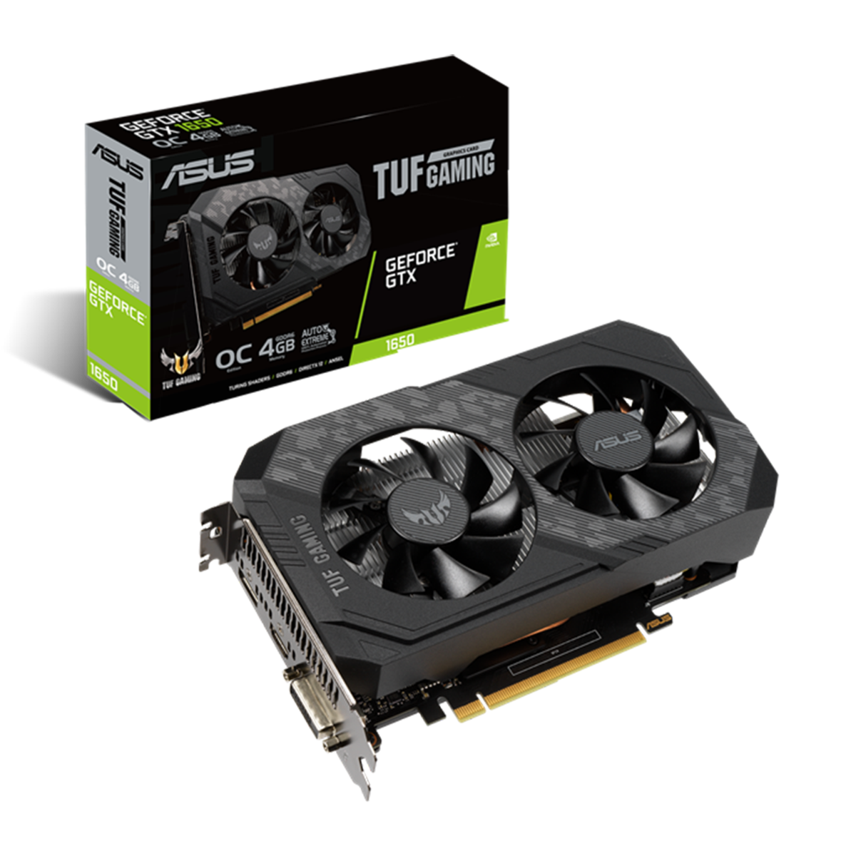 ASUS GTX 1650 4096MB 128BIT GDDR6 TUF-O4GD6-P-GMG (DVI, HDMI)