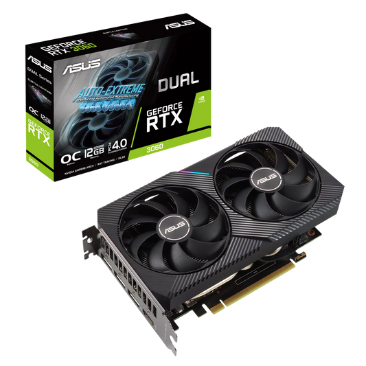 ASUS RTX 3060 12GB 192BIT GDDR6 DUAL-O12G-V2 (HDMI, 3XDP) - LHR