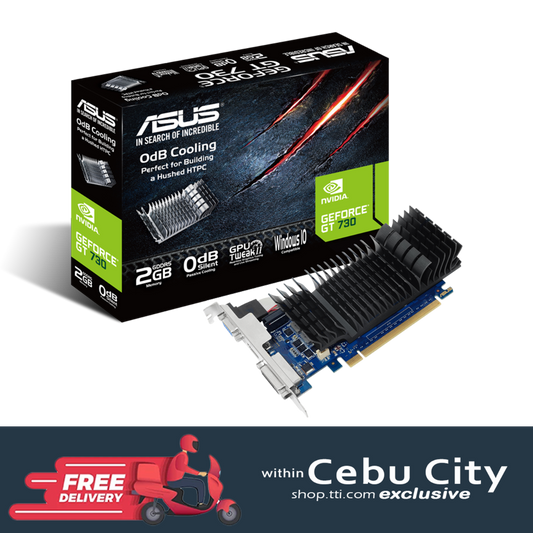 ASUS GT 730 2048MB 64BIT DDR5 SILENT (GT730-SL-2GD5-BRK) (HDMI, DVI, DB15)