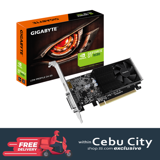 GIGABYTE GT 1030 2048MB 64BIT DDR4 LOW PROFILE (DVI, HDMI)