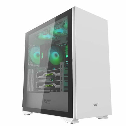 DARKFLASH DLX22 ATX CASE W/ MAGNETIC HINGED DOOR TEMPERED WINDOW (BLK)