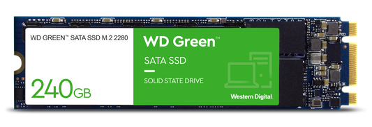 WESTERN DIGITAL 240GB GREEN SSD (WDS240G2G0B) M.2 SATA 6GB/S 2280