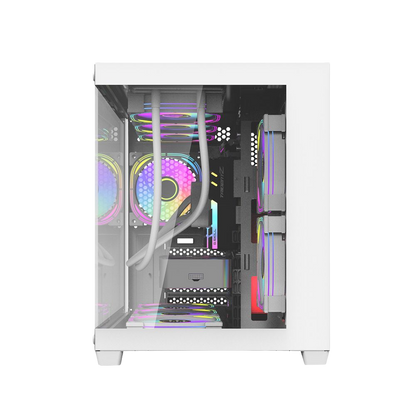 DARKFLASH C285MP MICRO ATX CASE W/ TEMPERED GLASS PANORAMIC SIDE