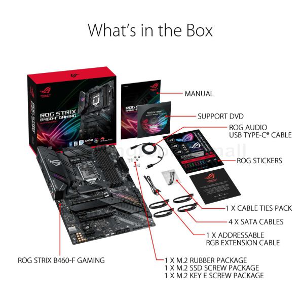 Asus Rog Strix B460 Atx B460 Motherboard Asus Rog Strix B460 B460