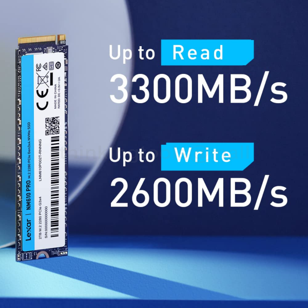 LEXAR NM610 PRO 1TB 2280 NVME SSD