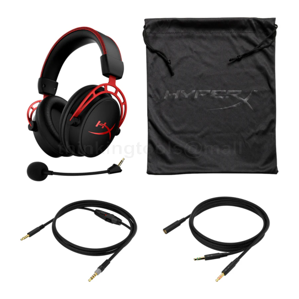 KINGSTON HYPER-X CLOUD ALPHA PRO GAMING HEADSET W/ DETACHABLE MIC (RED)