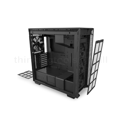 NZXT H710B MID TOWER CASE W/ TEMPERED GLASS (BLACK)