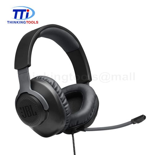 JBL QUANTUM 100 WIRED OVER-EAR GAMING HEADSET (WHITE)