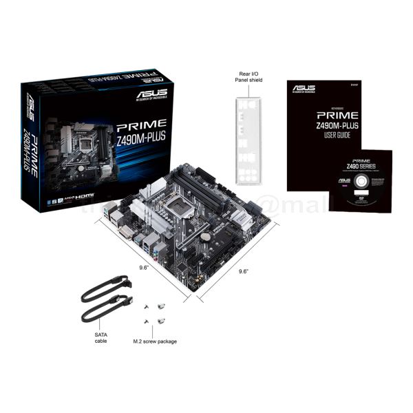 ASUS PRIME Z490M-PLUS 4DDR4 MOTHERBOARD (DVI, HDMI, DP) - Main Image