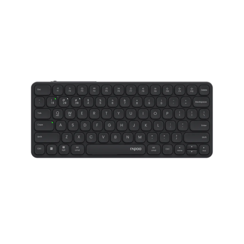 RAPOO E9050L WIRELESS BLUETOOTH RECHARGABLE COMPACT KEYBOARD (DARK GRAY)