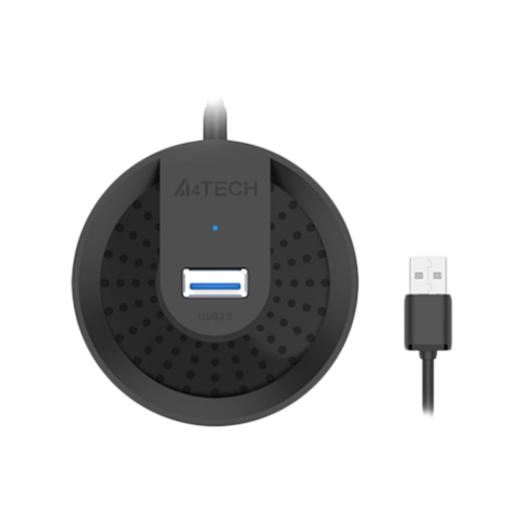A4TECH HUB-20 USB2.0 4PORTS BLACK (150CM)
