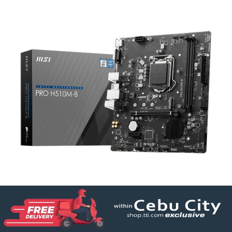 MSI PRO H510M-B 2DDR4 M.2 MOTHERBOARD (DB15, HDMI)