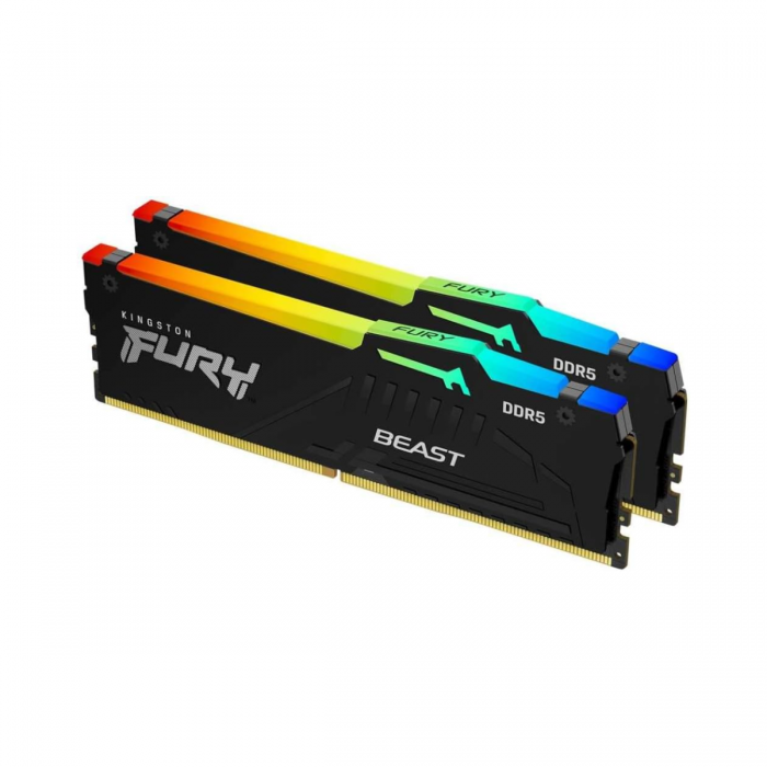 32GB (2X16GB) DDR5-5200 KF552C40BBAK2-32 KINGSTON FURY BEAST RGB