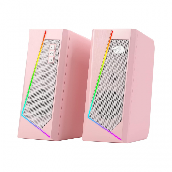 REDRAGON ANVIL 2.0CH PC RGB GAMING SPEAKER (PINK)