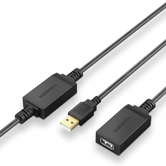 UGREEN USB A 2.0 (M) TO USB A 2.0 (F) ACTIVE EXTENSION CABLE WITH CHIPSET