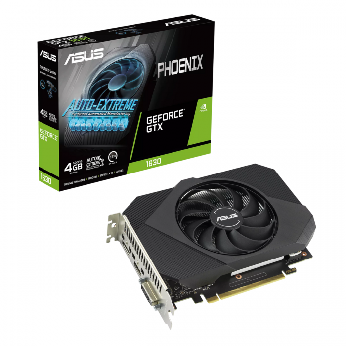 ASUS GTX 1630 4096MB 64BIT GDDR6 PHOENIX PH-4G (DVI, HDMI, DP)